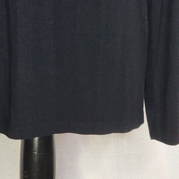 Chico's Black Rayon Span LS Neveah Scoop Neck Soft Top Chico Size 3 US XL 16 - Picture 5 of 16